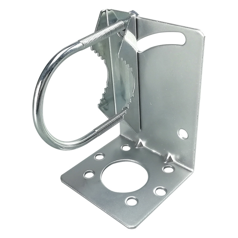 Logaritminio periodo antenos laikiklis su L formos tvirtinimu ir U formos žiedas, reguliuojamas kampas, 12 dBi naudingumas, 800–2700 MHz, 50 Ω, SWR ≤1.5, 50 V