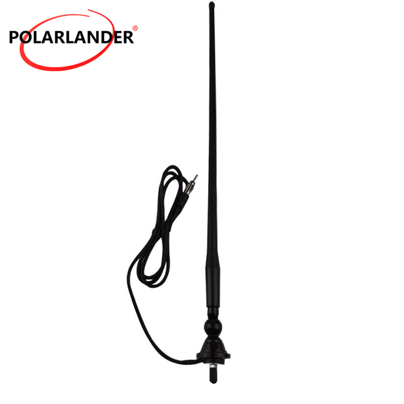 Antena radio auto AM/FM, impermeabilă, universală, cu filet, 12V