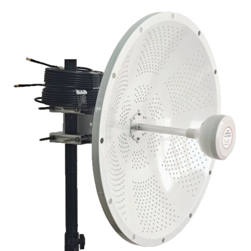 Antena WiFi pentru amplificarea semnalului, 1710-4200MHz, 22dBi, parabolă solidă