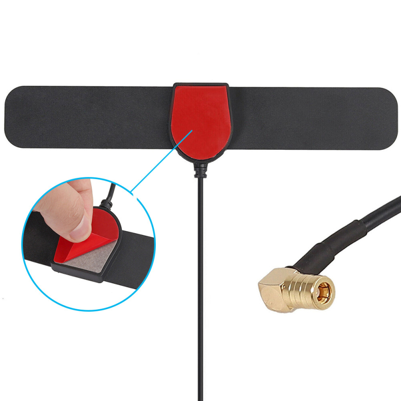 Automašīnas digitālā antena FM/AM un DAB, patch antena ar SMB sieviešu savienotāju