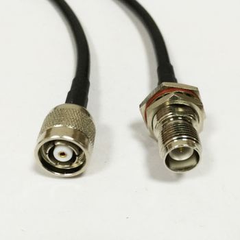 RF jumper RP-TNC bărbat către N bărbat, model AC-RP TNC M-N M, interval de frecvență 0-6000, impedanță 50 Ω, SWR ≤ 2.0, tensiune de lucru 220 V