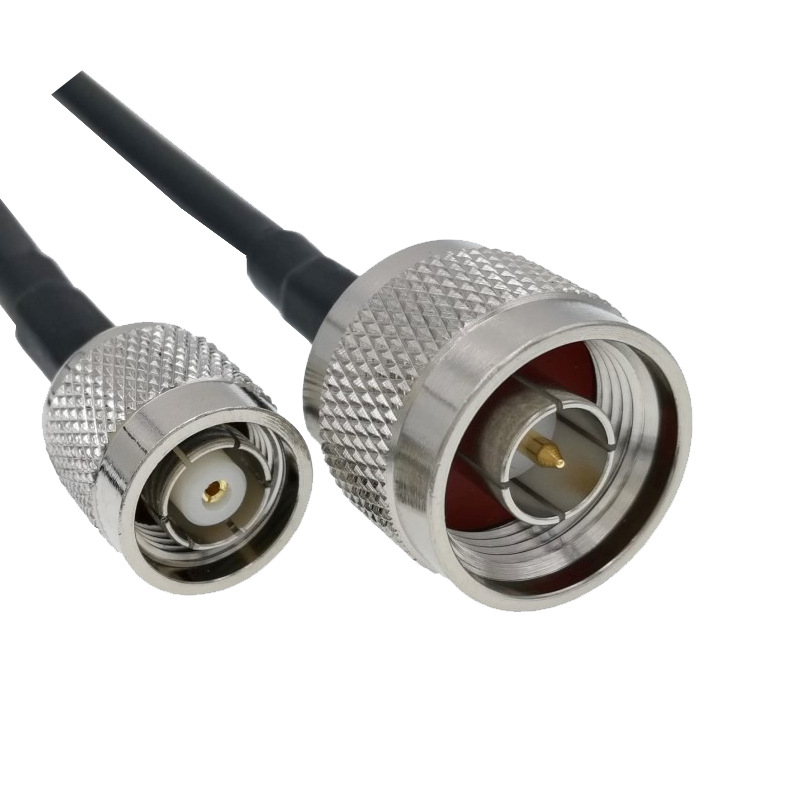 RF jumper RP-TNC bărbat către N bărbat, model AC-RP TNC M-N M, interval de frecvență 0-6000, impedanță 50 Ω, SWR ≤ 2.0, tensiune de lucru 220 V