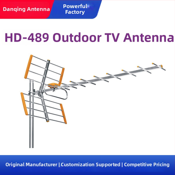 Vonkajšia televízna anténa Hd-489 so zosilňovačom signálu, vysoký zisk pre príjem zemných vĺn