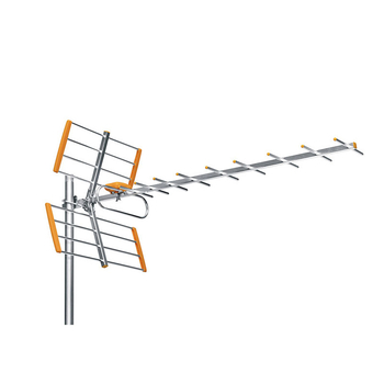Vonkajšia televízna anténa Hd-489 so zosilňovačom signálu, vysoký zisk pre príjem zemných vĺn