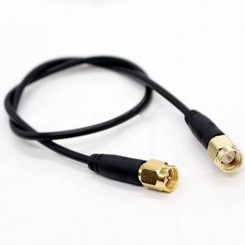 Cablu adaptor pentru antenă SMA, SMA la SMA, RG174, 96 fire din cupru pur, filet intern, pierderi reduse