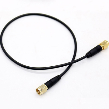 Cablu adaptor pentru antenă SMA, SMA la SMA, RG174, 96 fire din cupru pur, filet intern, pierderi reduse