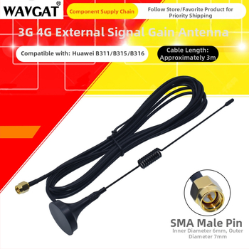 Antena 4G externă cu amplificare a semnalului, pentru routere Huawei cu interfață SMA, modele B315, B311, B316