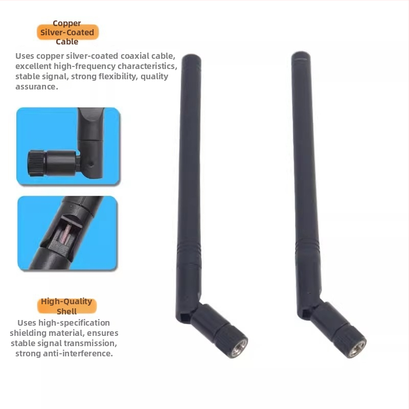 Router WiFi tri-band 2.4/5.0/5.8 GHz, antenă externă pliabilă tip bețișor, modul Bluetooth