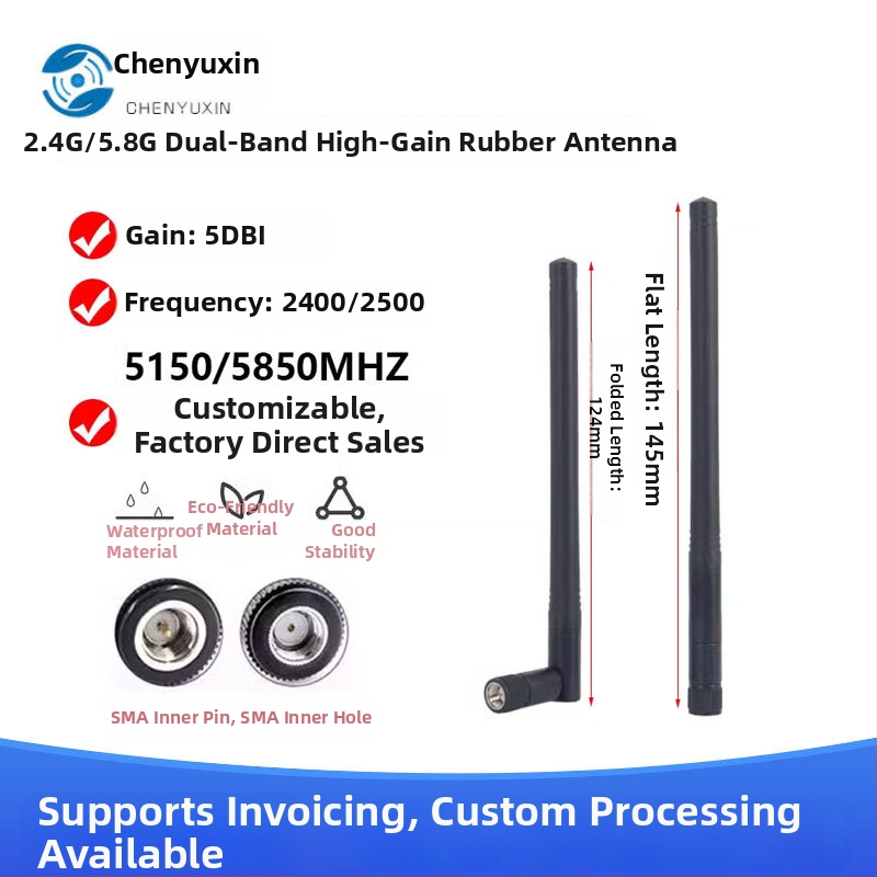 Router WiFi tri-band 2.4/5.0/5.8 GHz, antenă externă pliabilă tip bețișor, modul Bluetooth