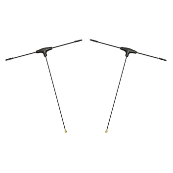 Antena receptor TBS Black Sheep 915/ELRS915MHz, în formă de T, pentru aeronave de model (quadrocopter și avion cu aripă fixă)