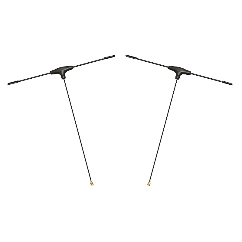 Antena receptor TBS Black Sheep 915/ELRS915MHz, în formă de T, pentru aeronave de model (quadrocopter și avion cu aripă fixă)