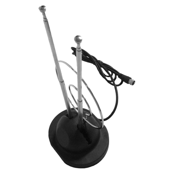 Antena TV de interior pentru VHF/UHF/HDTV cu antenă urechi de iepure și semnal digital HD