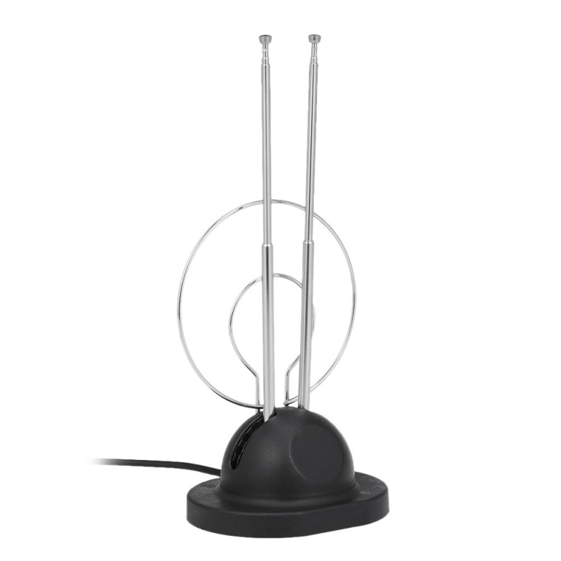 Antena TV de interior pentru VHF/UHF/HDTV cu antenă urechi de iepure și semnal digital HD