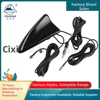 GPS/DAB/AM-FM trīs vienā Shark Fin auto antena – 12V, 0,6A, vītņots uzstādījums, saderīga ar BMW, Volkswagen, Audi