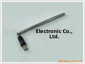 Iekštējā TV antena ar nerūsējošā tērauda teleskopisko cauruļu – frekvenču diapazons 80–180 MHz, pretestība 50 Ω, SWR ≤ 2.0, darba spriegums 50 V