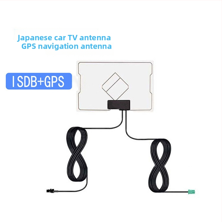 Wannuoxin CW-ISDB+GPS ārējā TV antena ISDB 15, GPS 22 ieguve; frekvenču diapazons 470–860MHz un 1575.42MHz; pretestība 75Ω; SWR ≤ 1.8