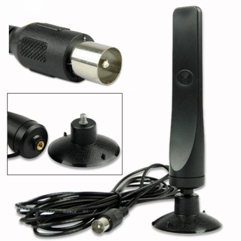 Iekštelpu digitālā TV antena ar DTMB HDTV uztveri, 22 dB pastiprinājums, 470–860 MHz josla, barošana 5V