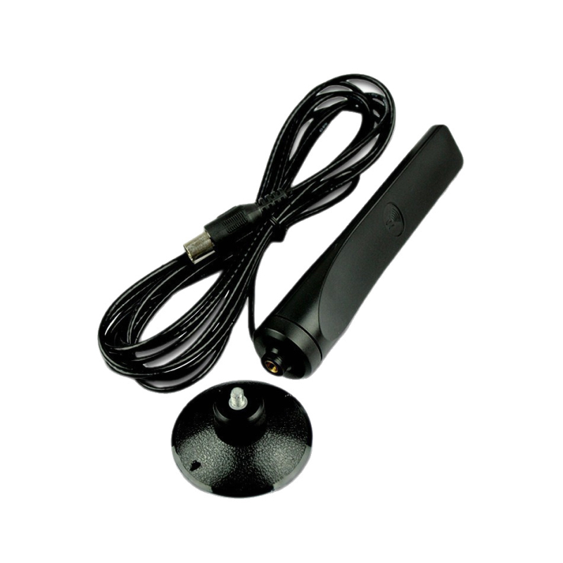 Iekštelpu digitālā TV antena ar DTMB HDTV uztveri, 22 dB pastiprinājums, 470–860 MHz josla, barošana 5V