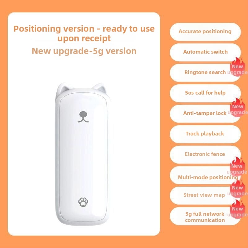 5G GPS lokalizátor pre deti — pre deti, študentov a starších — presnosť 2–10 m, 5 dní výdrže, vodeodolný, HD mapa