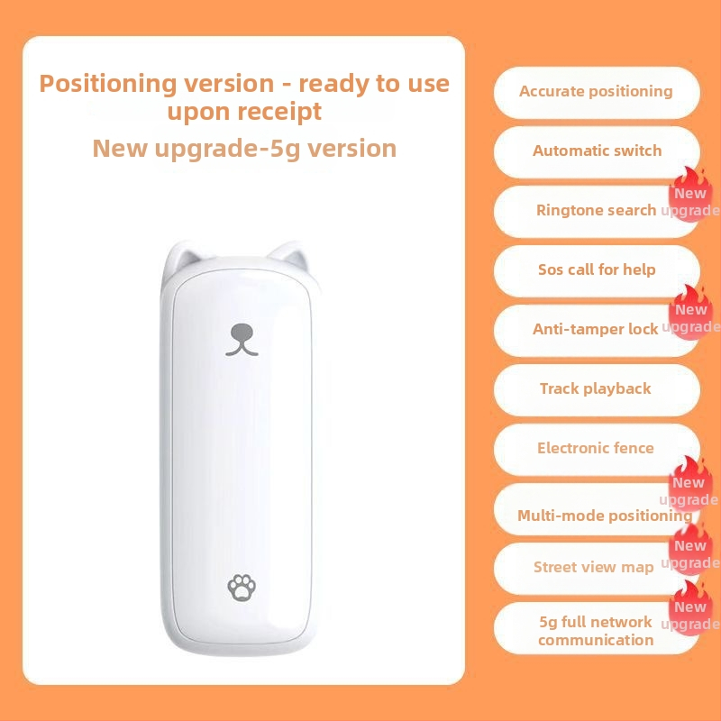 5G GPS lokalizátor pre deti — pre deti, študentov a starších — presnosť 2–10 m, 5 dní výdrže, vodeodolný, HD mapa
