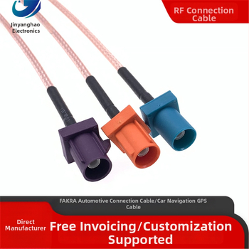 Automobiļu FAKRA–SMB RF pagarināšanas kabelis automašīnas GPS/Radio antenai - signāla pārsūtīšana, TPE apvalks, RF kabelis, Zīmols Jinyang Hao