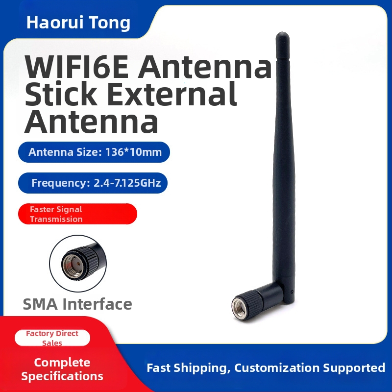 Dviejų dažnių WiFi 6E maršrutizatorius su išorine 3 dBi antena
