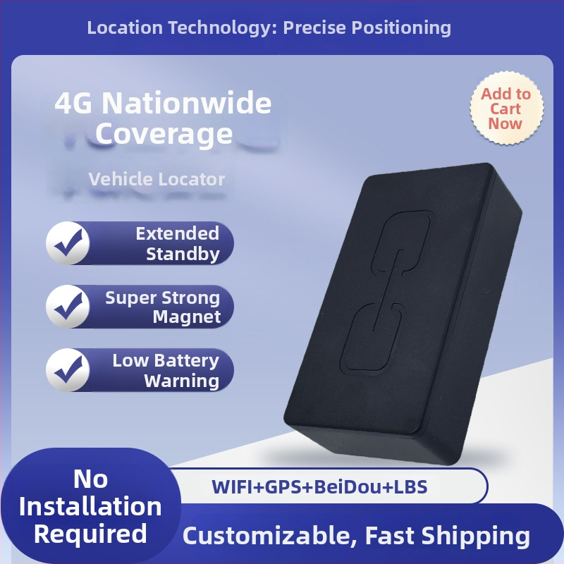 Tracker GPS pentru vehicule cu poziționare Beidou, precizie GPS 5–15 m, alarme mobile și geofence, hărți Gaode/Baidu, montaj magnetic