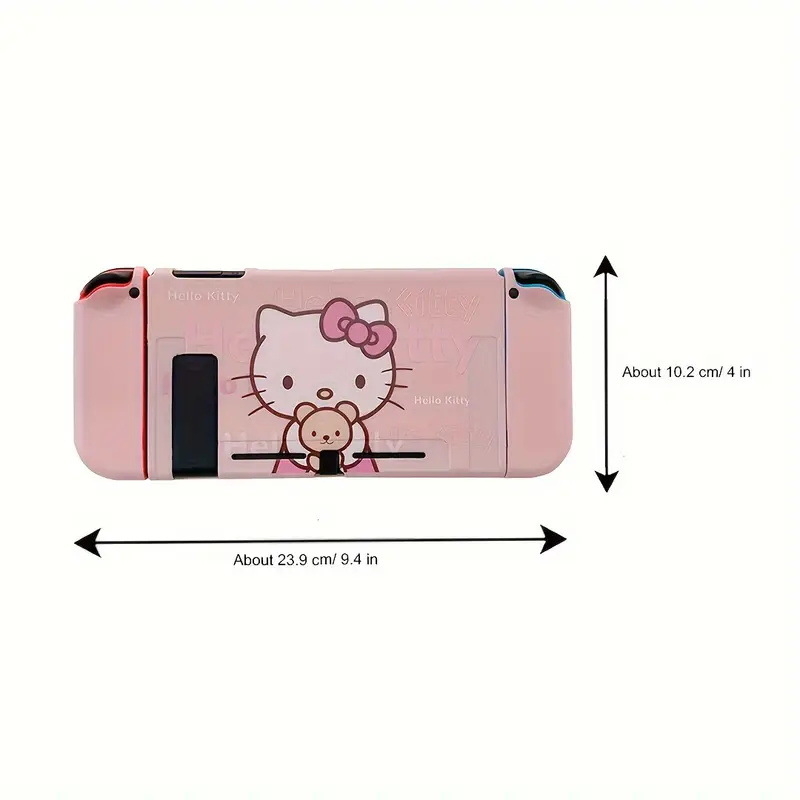 Carcasă moale TPU protectoare pentru Nintendo Switch OLED cu design Sanrio Hello Kitty, turnare prin injecție, compatibilă cu Nintendo Switch OLED, greutate 50 g