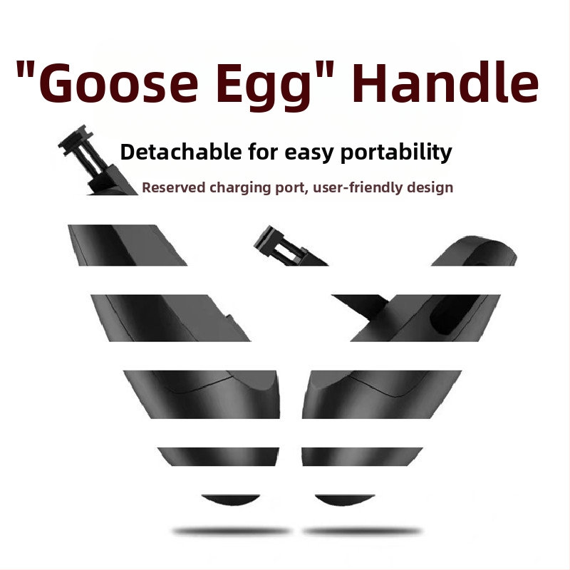 Mobilās spēļu vadīklas olu formā ar statīvu, PUBG un Peace Elite atbalstam, vads, PP materiāls, 45 g, modelis 123