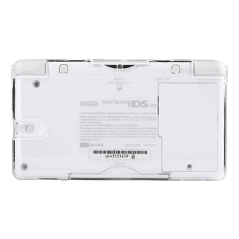 NDS Lite caurspīdīgs aizsargkorpuss – PC plastmasas korpuss, saderīgs ar NDSL, 50 g