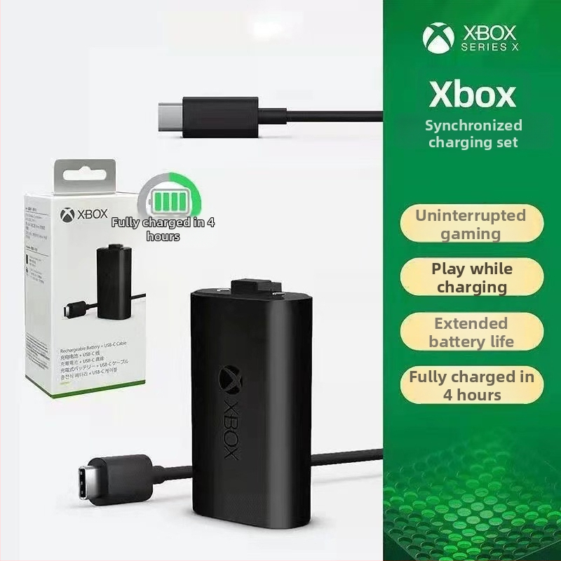 Xbox set za punjenje baterija za kontrolere Series/One s kabelom za podatke, ABS baterija
