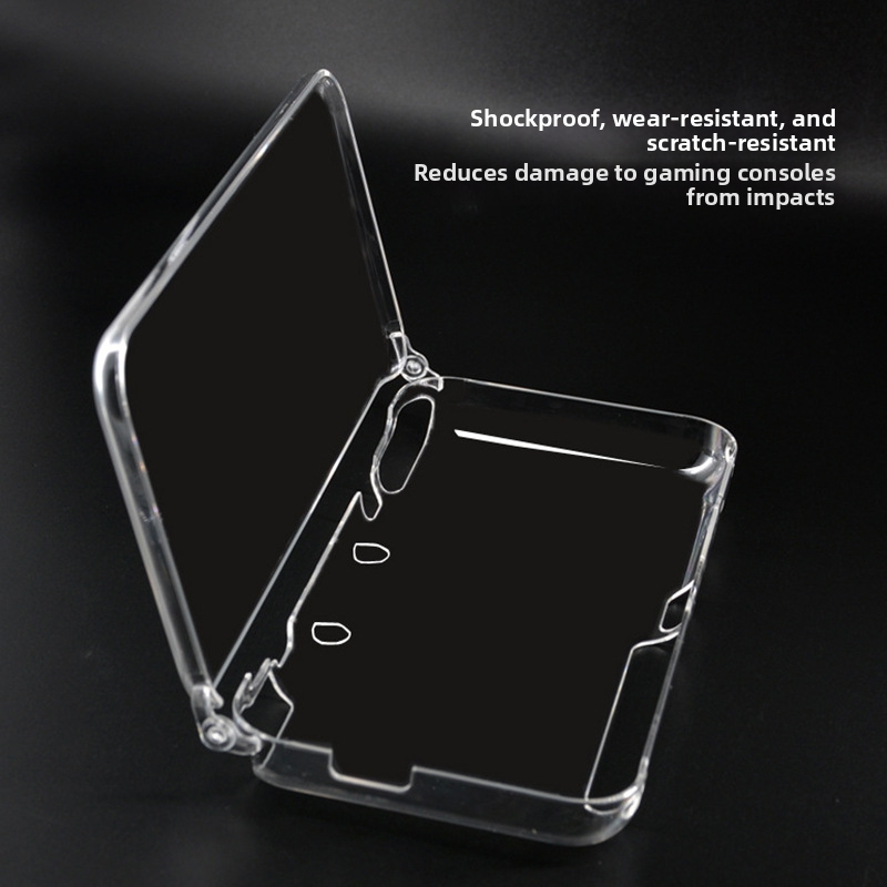 New 2DS LL caurspīdīgs PC korpuss — injekcijas formēšana, 60 g, izcelsme Huizhou