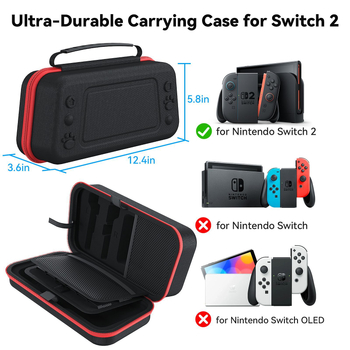 Nintendo Switch 2 Uložak za konzolu – Zaštitna torba/kutija, EVA podstava, tekstilni vanjski dio, za Switch2