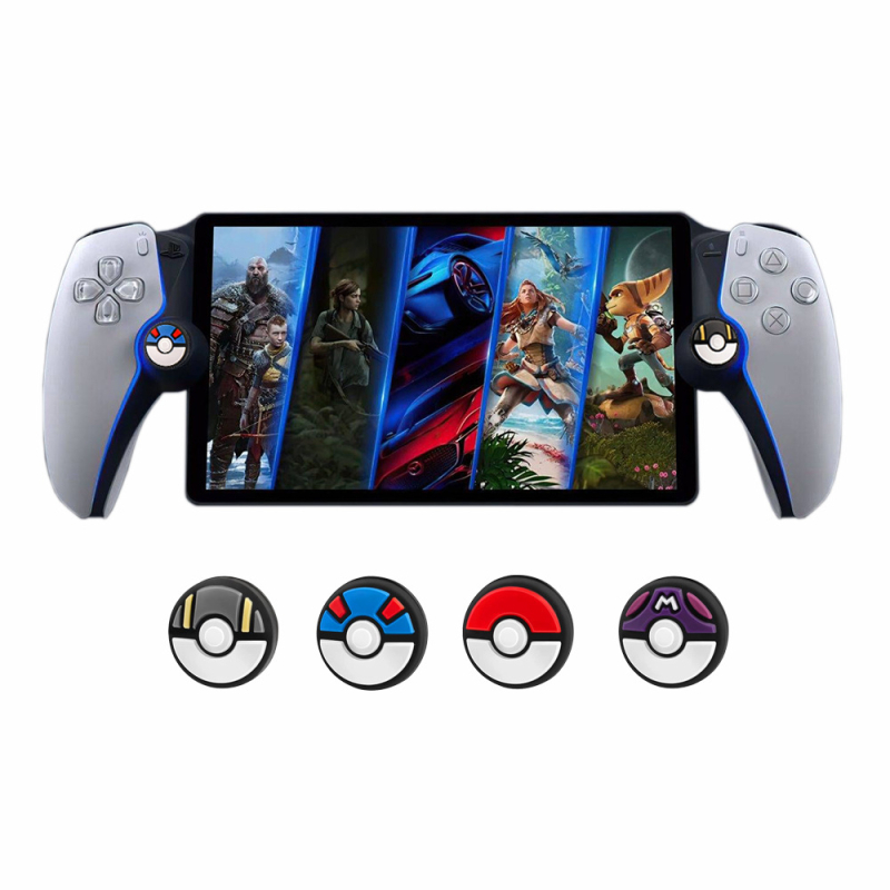 Silikonska kapica džojstika za PS5 Portal, Poké Ball dizajn - 4 komada