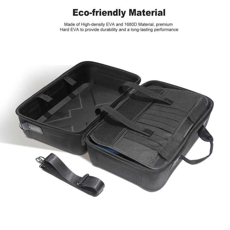 PS5 Slim EVA uzglabāšanas soma ar crossbody siksnu un rāvējslēdzēju, saderīga ar PS5 Slim