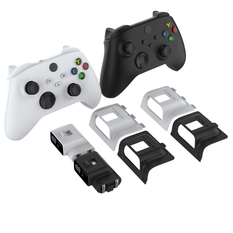 Baterie reîncărcabilă pentru controller Xbox Series X/S și One cu afișaj digital, interfață USB-C, carcasa ABS, compatibil Elite