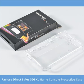 3DS LL aizsargkorpuss – caurspīdīgs PC korpuss, injekcijas liešana, saderīgs ar 3DS LL, svars 0.08