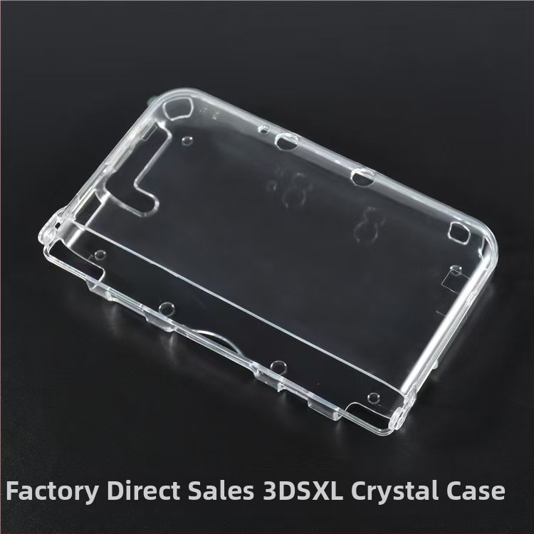3DS LL aizsargkorpuss – caurspīdīgs PC korpuss, injekcijas liešana, saderīgs ar 3DS LL, svars 0.08