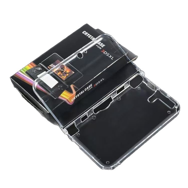 3DS LL aizsargkorpuss – caurspīdīgs PC korpuss, injekcijas liešana, saderīgs ar 3DS LL, svars 0.08