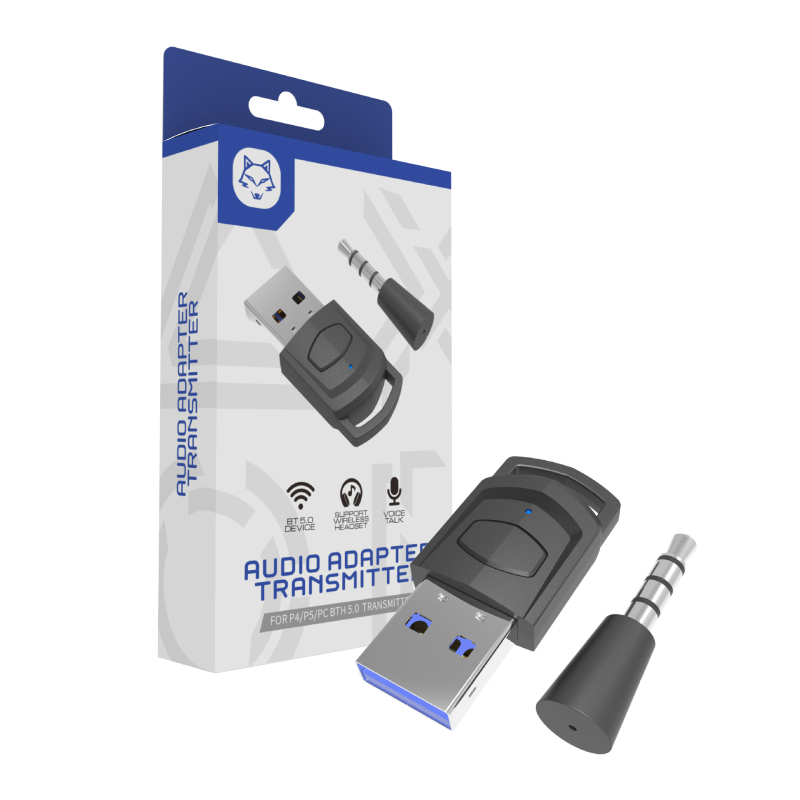 Tuolang Bluetooth audio prijenosnik za PS5/PS4/PC, ABS kućište, bežični prijemnik slušalica
