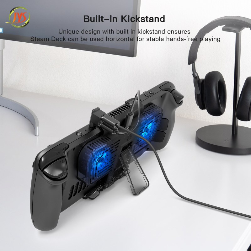 FAN de răcire cu suport pentru Steam Deck OLED – ABS, 166 g, compatibil cu Steam Deck OLED, Steam Deck și Switch