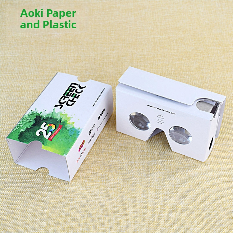 VR brilles uz galvas, modelis vr01, papīra materiāls, augsta izšķirtspēja, Android operētājsistēma