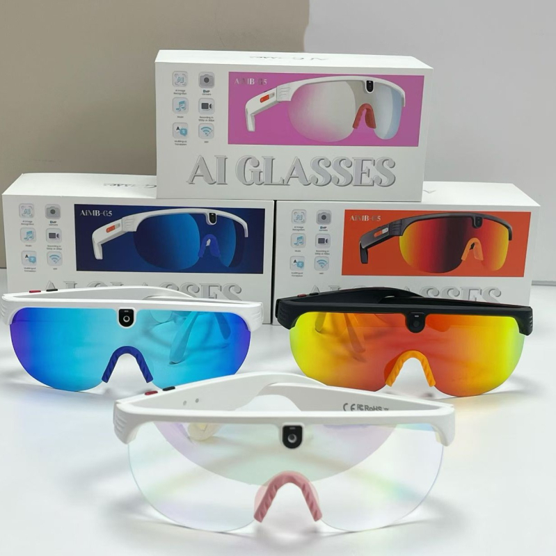 Ddlin Aimb-g1 inteligentné okuliare — 8MP foto, 1200P video záznam, preklad pre vonkajšiu cyklistiku