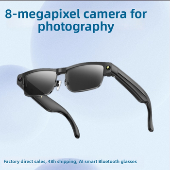 AI Gudras brilles ar 8 MP kameru, Bluetooth 5.4, 270mAh akumulators, 4GB atmiņa, Bezvadu diapazons 5–10 m