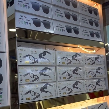 Ddlin Aimb-g1 Bluetooth viedās brillēs ar zilā gaismas filtrēšanu, AI balss palīgs, Bluetooth zvani, maināmas saulesbrilles