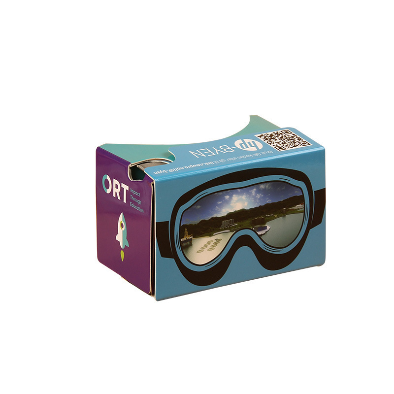 3D kartona VR brillītes, 6,6 collu displejs, NTSC ievade, galvas nēsājamais VR headset
