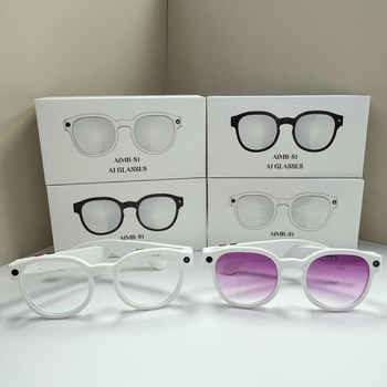 Gudrās brilles AIMB-S1 ar reāllaika tulkojumu, 2MP kamera, 270mAh akumulators, uz galvas piestipinātas, WiFi pārraide