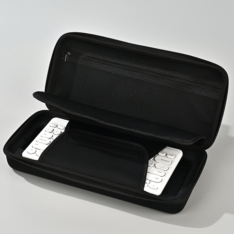 Pritaikoma EVA apsauginė laikymo dėžė mikrofonui, belaidžiai mechaninei klaviatūrai ir AI akinoms - 10 kg apkrova, reljefinis spausdinimas, įrankių dėžė