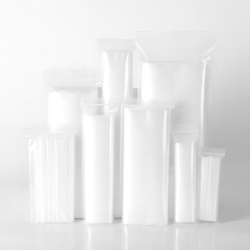 Duga zatvarač vrećica od plastike za pohranu daljinskog upravljača, naočala i mobitela – prozirna debela PE vrećica s prilagodljivom duljinom zatvaranja