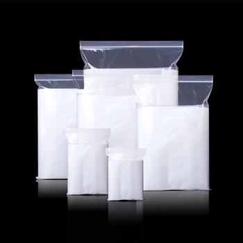 Skaidrus PE maišelis su užtrauktuku, šviesai atsparus, storis 8/20/30 μm